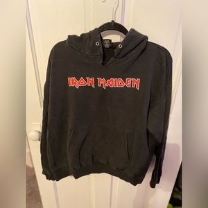 IRON MAIDEN Black Vintage Hoodie